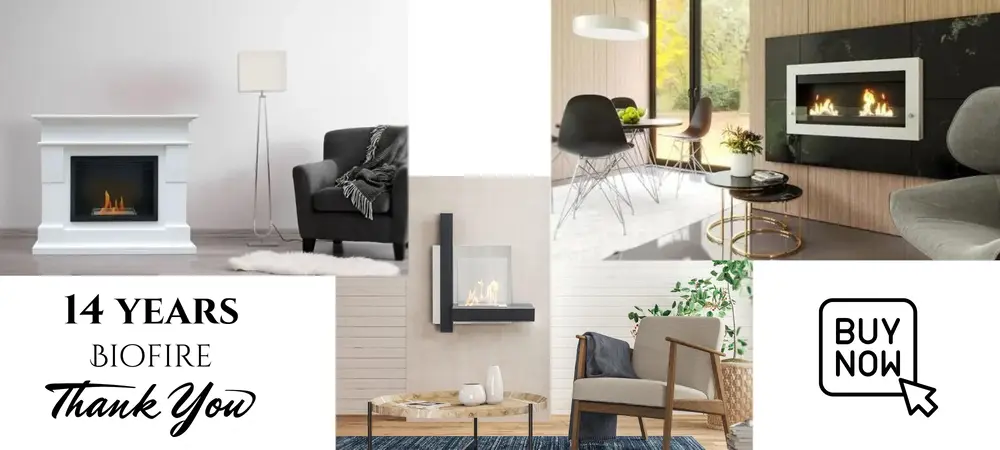 Ethanol fireplaces