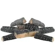 κεραμικα ξυλα 8τεμαχια καφε